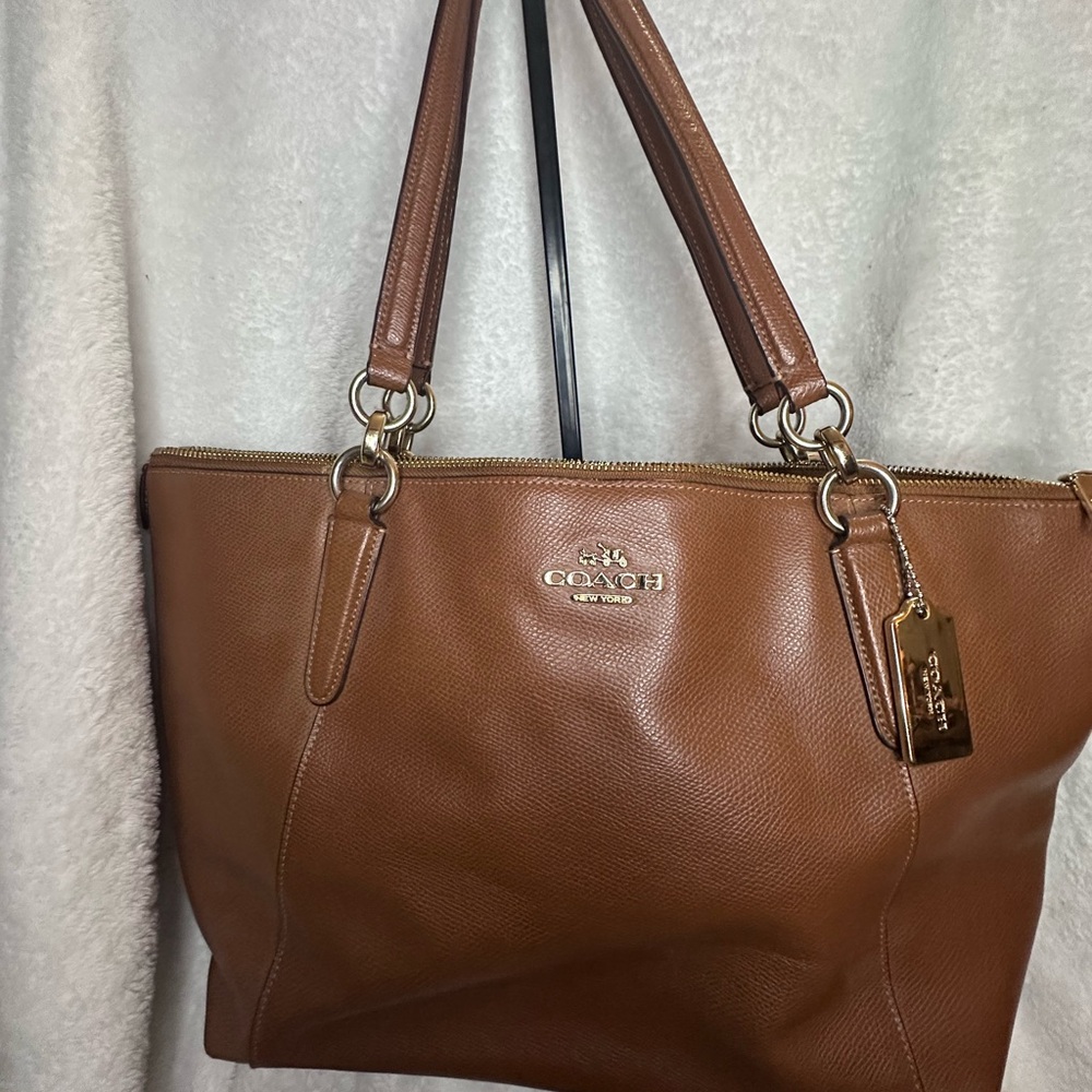 Coach Tan Leather Tote Bag